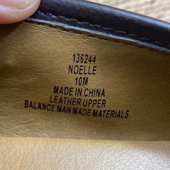 Bjorndal Noelle Leather Upper Brown Slip On‎ Wedge Loafers 136244 Womens 10M - Picture 11 of 13